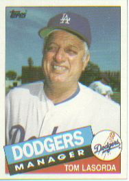 1985 Topps Baseball Cards      601     Tom Lasorda MG